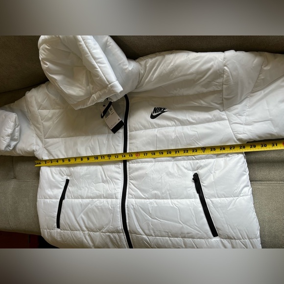 NWT $155 Nike Sportswear Therma-FIT Repel Hooded Parka Jacket White Women’s XXL - Picture 4 of 7